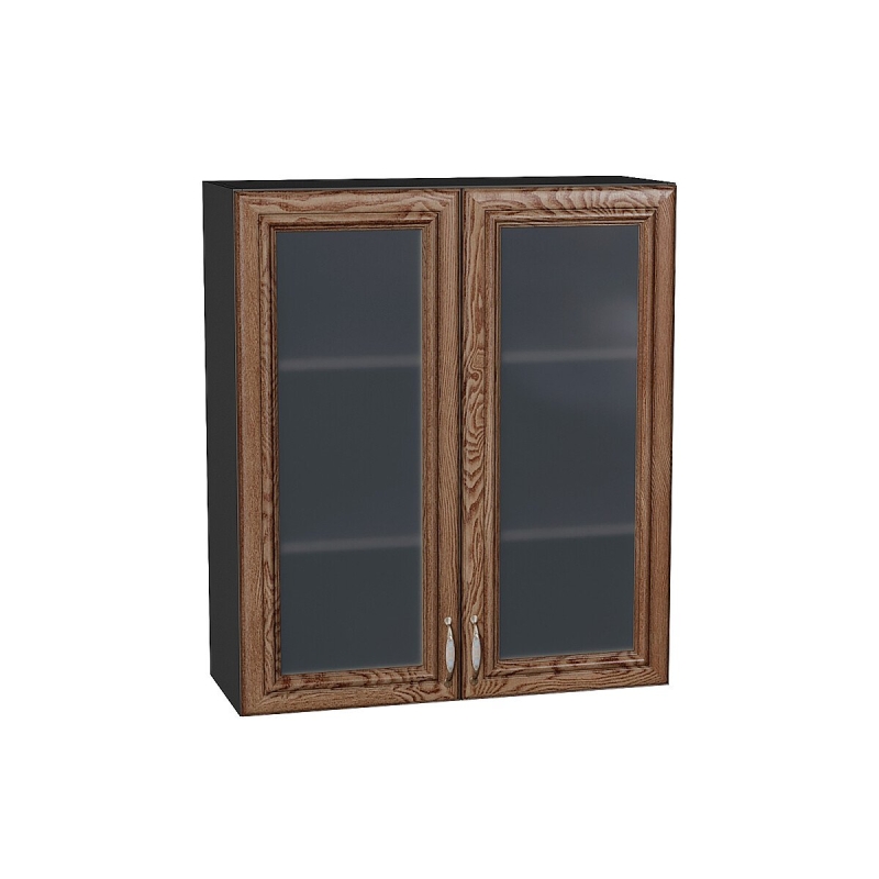 Шкаф верхний с 2-мя остекленными дверцами Шале