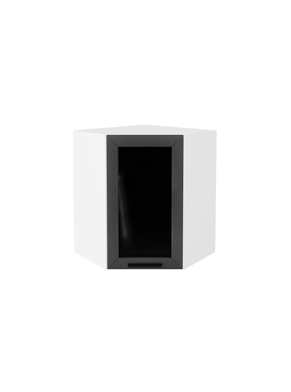 Шкаф верхний угловой остекленный Глетчер