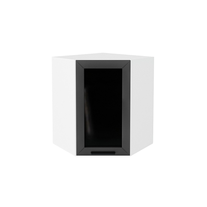 Шкаф верхний угловой остекленный Глетчер