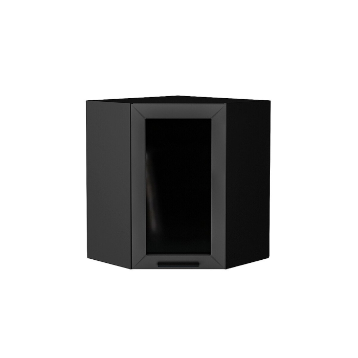 Шкаф верхний угловой остекленный Глетчер