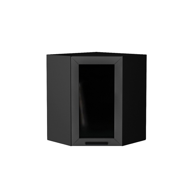 Шкаф верхний угловой остекленный Глетчер