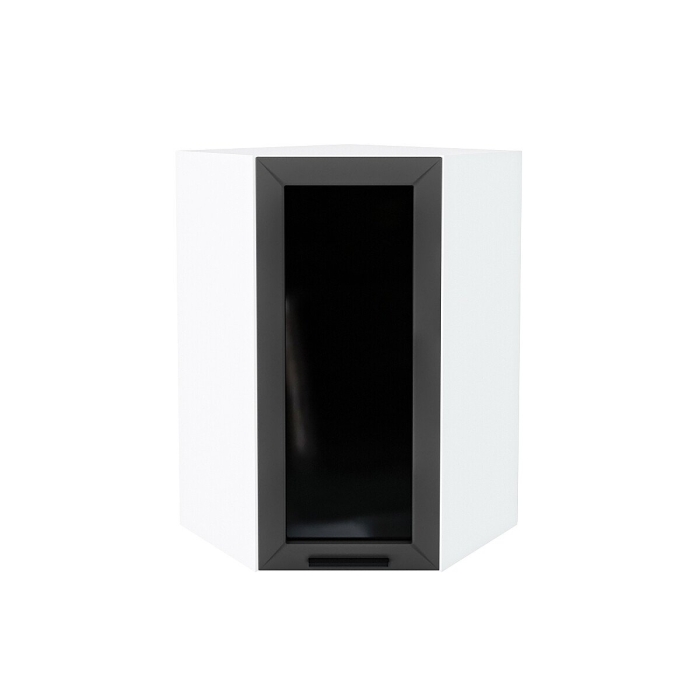 Шкаф верхний угловой остекленный Глетчер