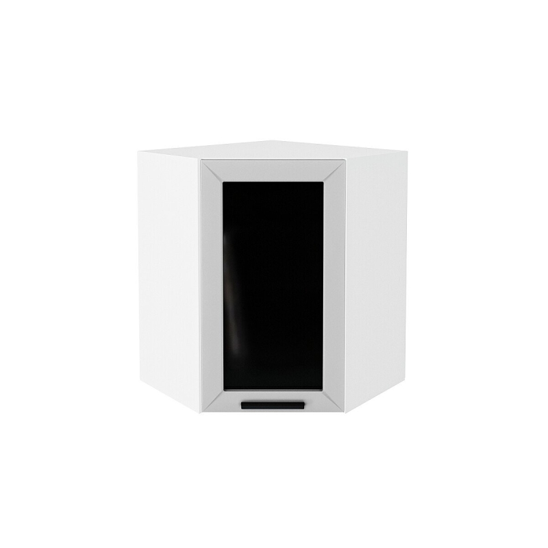 Шкаф верхний угловой остекленный Глетчер