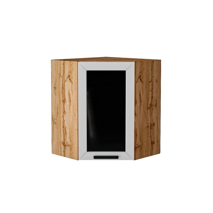 Шкаф верхний угловой остекленный Глетчер