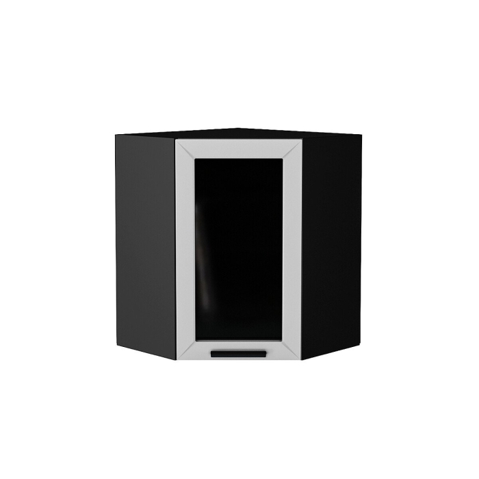 Шкаф верхний угловой остекленный Глетчер