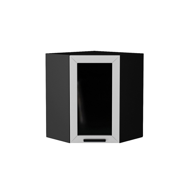 Шкаф верхний угловой остекленный Глетчер