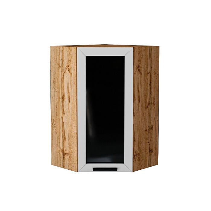 Шкаф верхний угловой остекленный Глетчер