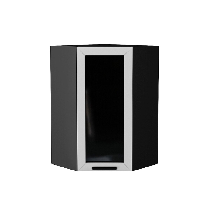 Шкаф верхний угловой остекленный Глетчер