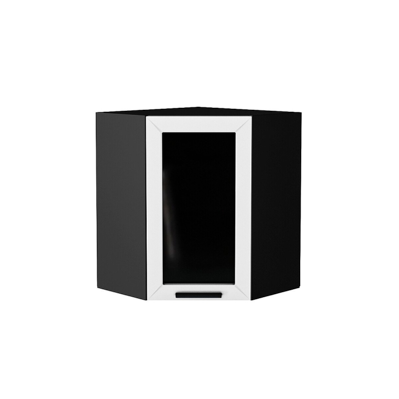 Шкаф верхний угловой остекленный Глетчер