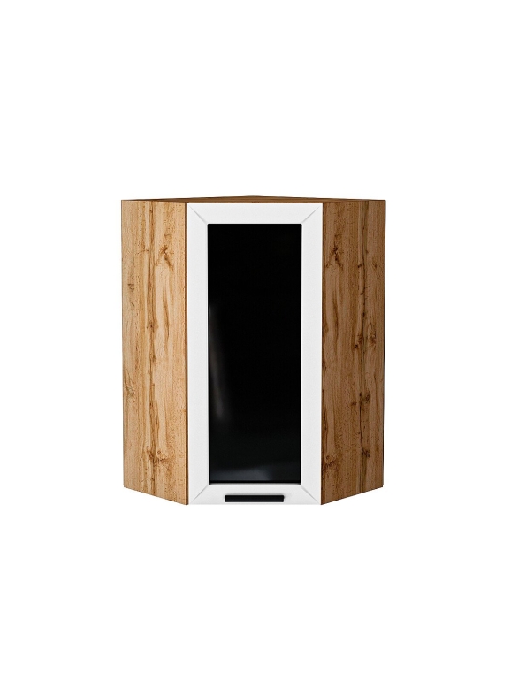 Шкаф верхний угловой остекленный Глетчер