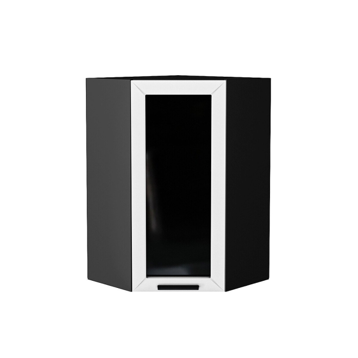 Шкаф верхний угловой остекленный Глетчер