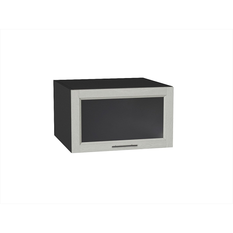 Шкаф верхний горизонтальный остекленный глубокий Сканди