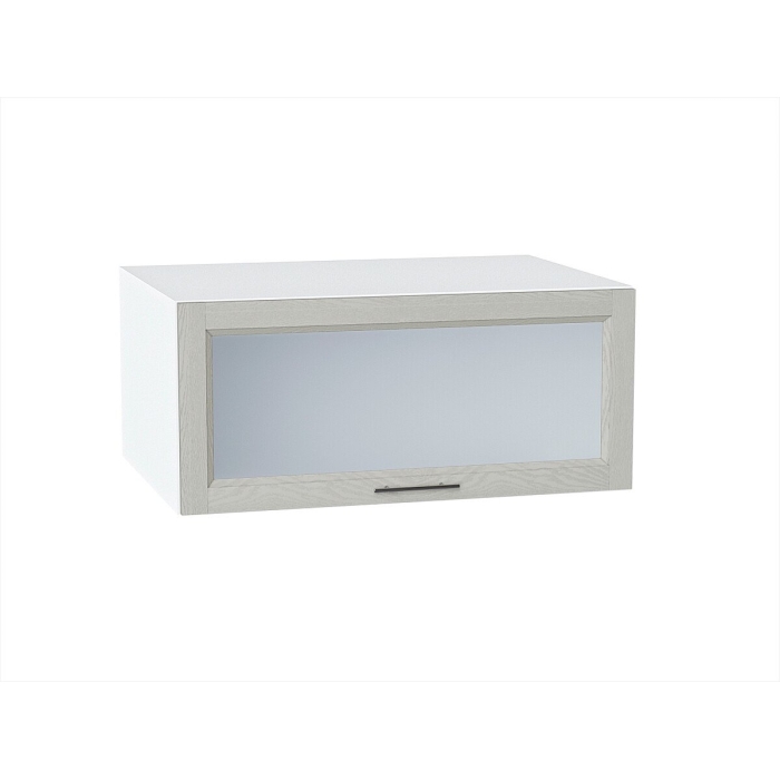 Шкаф верхний горизонтальный остекленный глубокий Сканди