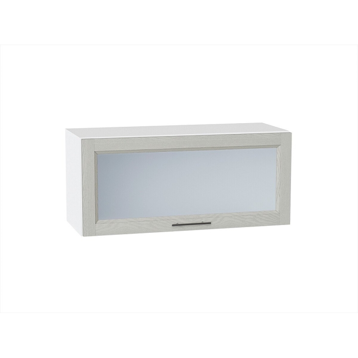 Шкаф верхний горизонтальный остекленный Сканди