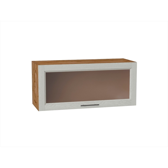 Шкаф верхний горизонтальный остекленный Сканди