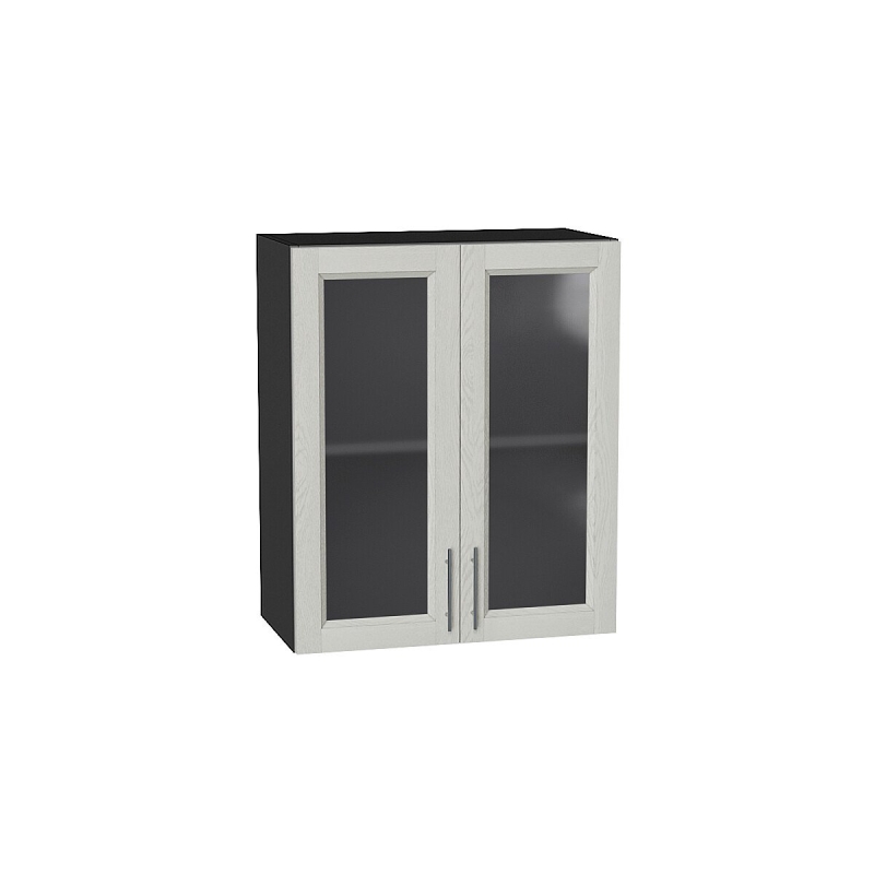 Шкаф верхний с 2-мя остекленными дверцами Сканди