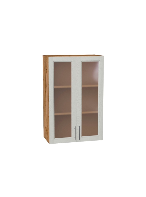 Шкаф верхний с 2-мя остекленными дверцами Сканди