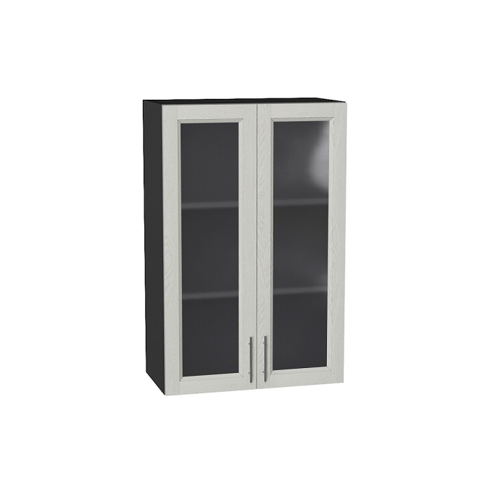 Шкаф верхний с 2-мя остекленными дверцами Сканди