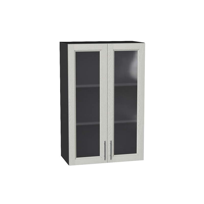 Шкаф верхний с 2-мя остекленными дверцами Сканди