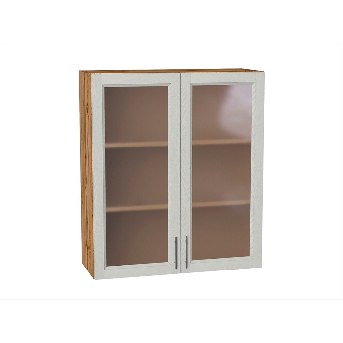 Шкаф верхний с 2-мя остекленными дверцами Сканди