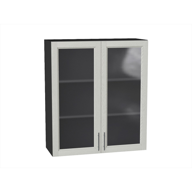 Шкаф верхний с 2-мя остекленными дверцами Сканди