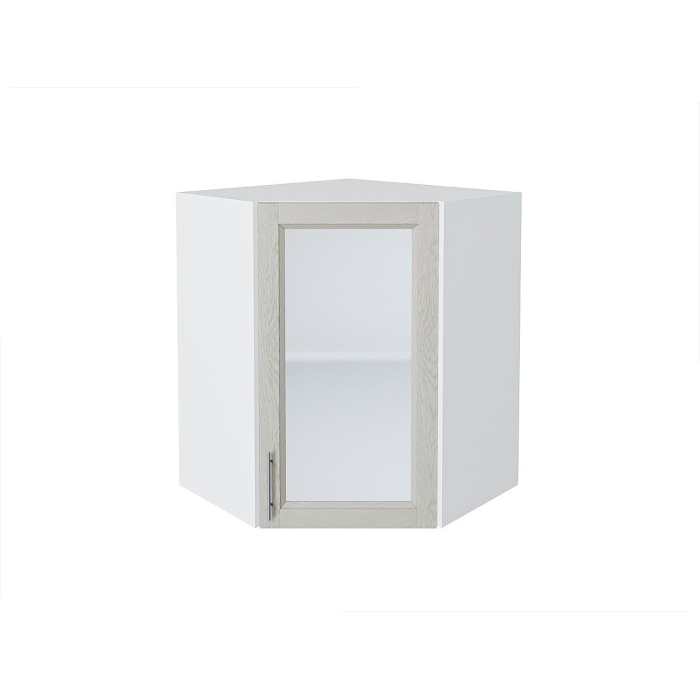 Шкаф верхний угловой остекленный Сканди