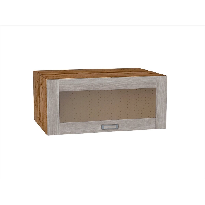 Шкаф верхний горизонтальный остекленный глубокий Лофт