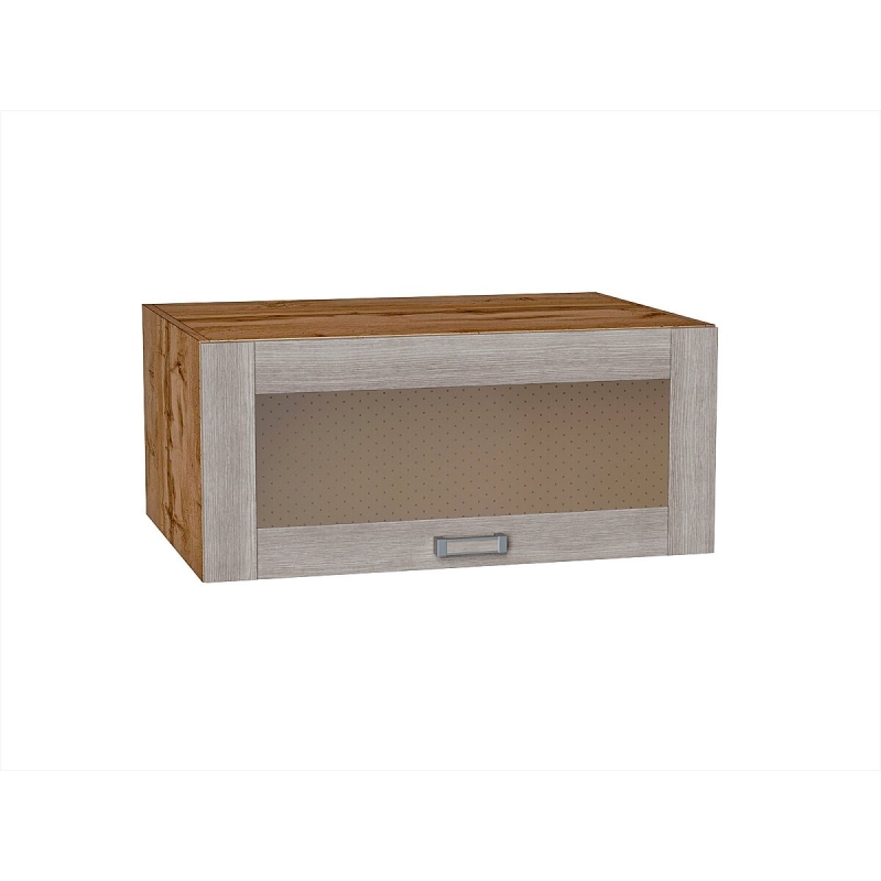 Шкаф верхний горизонтальный остекленный глубокий Лофт