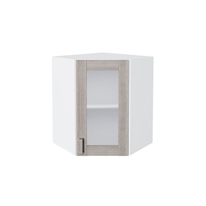 Шкаф верхний угловой остекленный Лофт