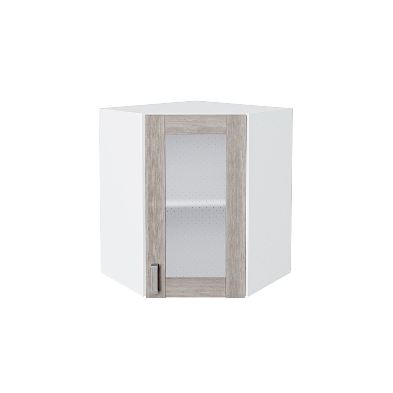 Шкаф верхний угловой остекленный Лофт