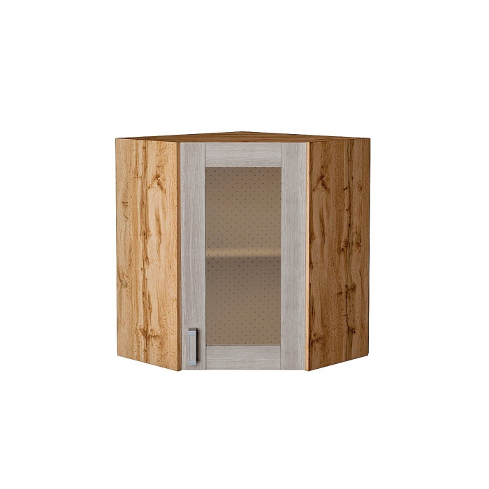 Шкаф верхний угловой остекленный Лофт