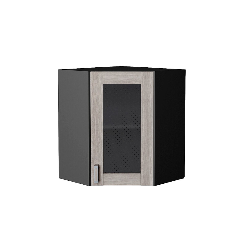 Шкаф верхний угловой остекленный Лофт