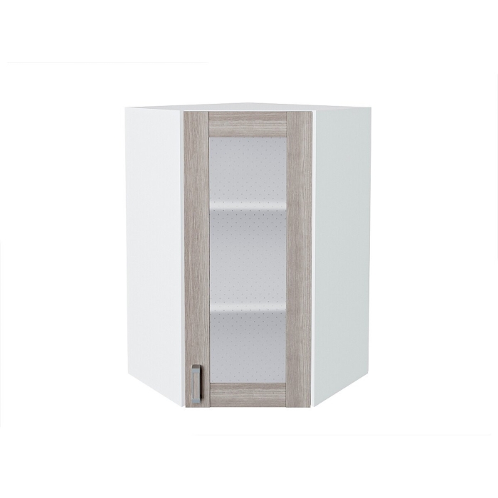 Шкаф верхний угловой остекленный Лофт