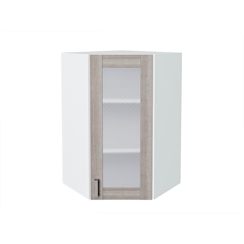 Шкаф верхний угловой остекленный Лофт