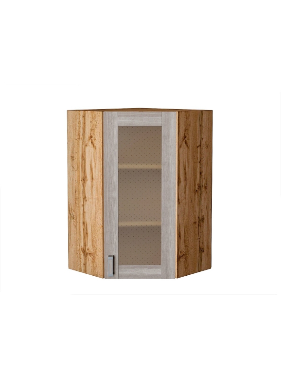 Шкаф верхний угловой остекленный Лофт