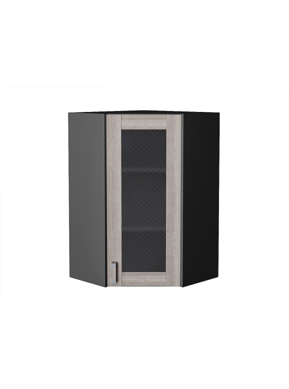 Шкаф верхний угловой остекленный Лофт