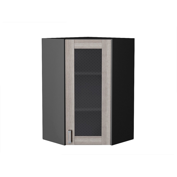 Шкаф верхний угловой остекленный Лофт