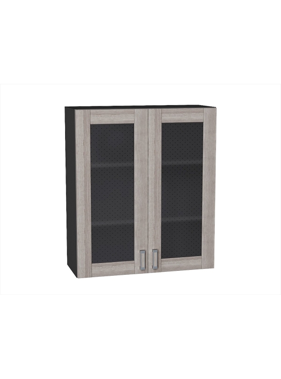 Шкаф верхний с 2-мя остекленными дверцами Лофт