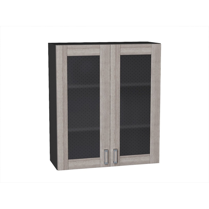 Шкаф верхний с 2-мя остекленными дверцами Лофт