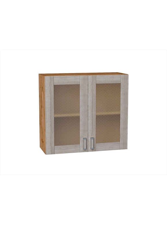 Шкаф верхний с 2-мя остекленными дверцами Лофт