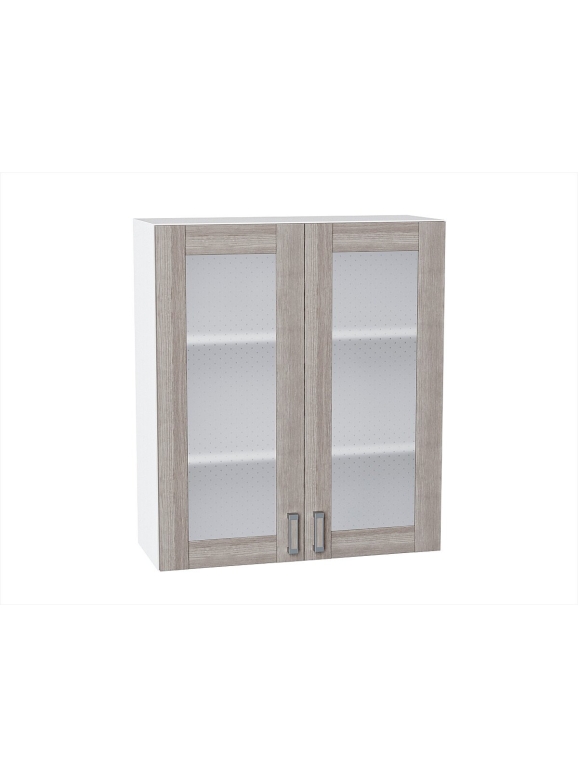 Шкаф верхний с 2-мя остекленными дверцами Лофт