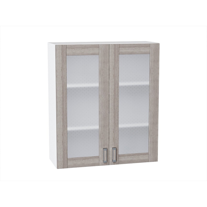 Шкаф верхний с 2-мя остекленными дверцами Лофт