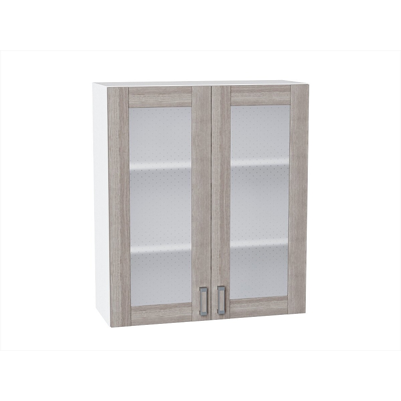 Шкаф верхний с 2-мя остекленными дверцами Лофт