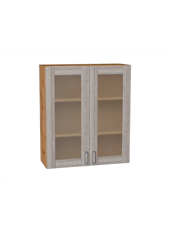 Шкаф верхний с 2-мя остекленными дверцами Лофт