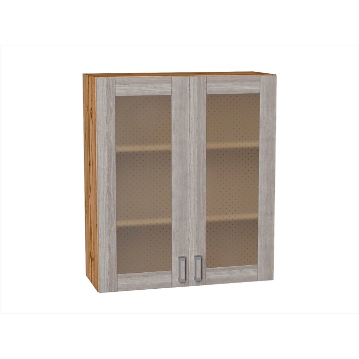 Шкаф верхний с 2-мя остекленными дверцами Лофт