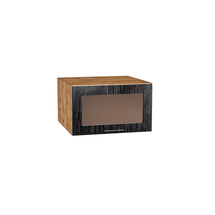 Шкаф верхний горизонтальный остекленный глубокий Валерия-М