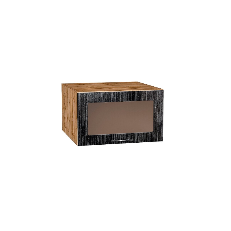 Шкаф верхний горизонтальный остекленный глубокий Валерия-М