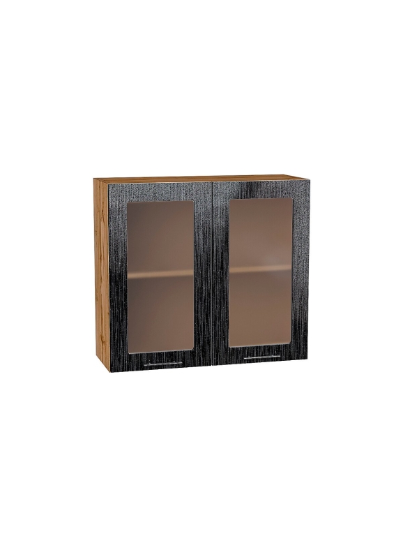 Шкаф верхний с 2-мя остекленными дверцами Валерия-М