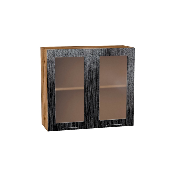 Шкаф верхний с 2-мя остекленными дверцами Валерия-М