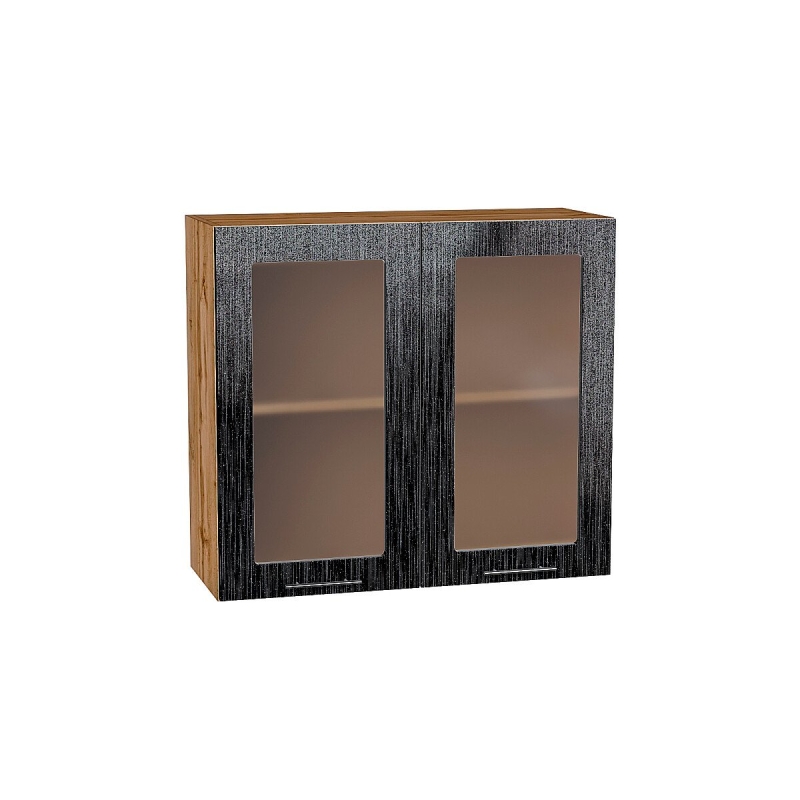 Шкаф верхний с 2-мя остекленными дверцами Валерия-М